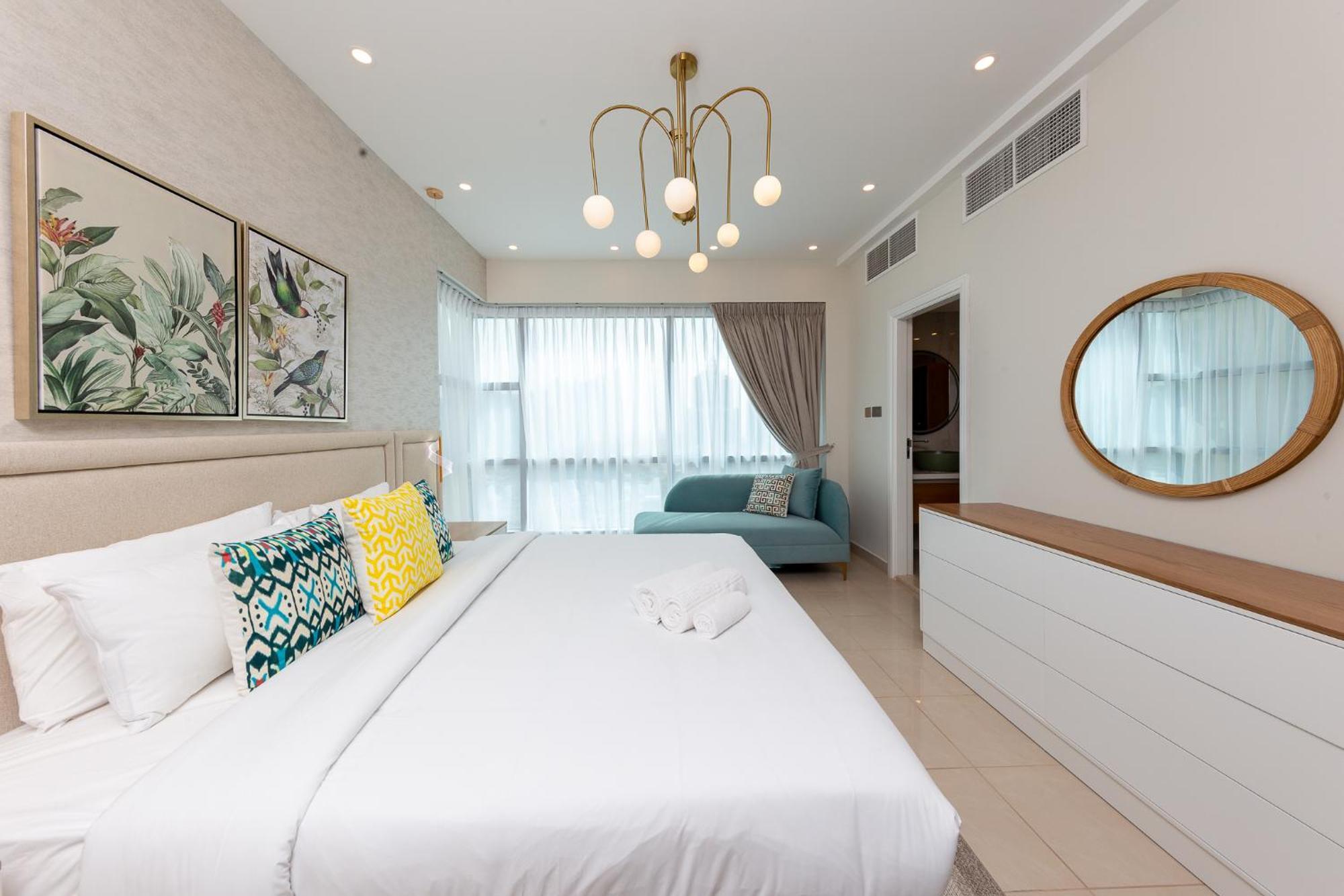 Charming Brand New 2Br Close To The Beach Dubai Esterno foto